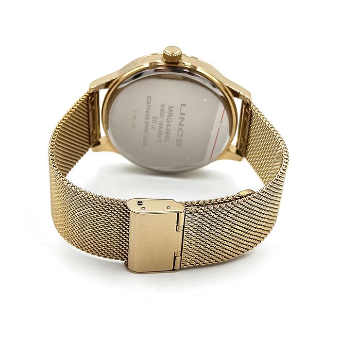 Relógio LINCE masculino dourado MRG4494L C1KX - aconfianca
