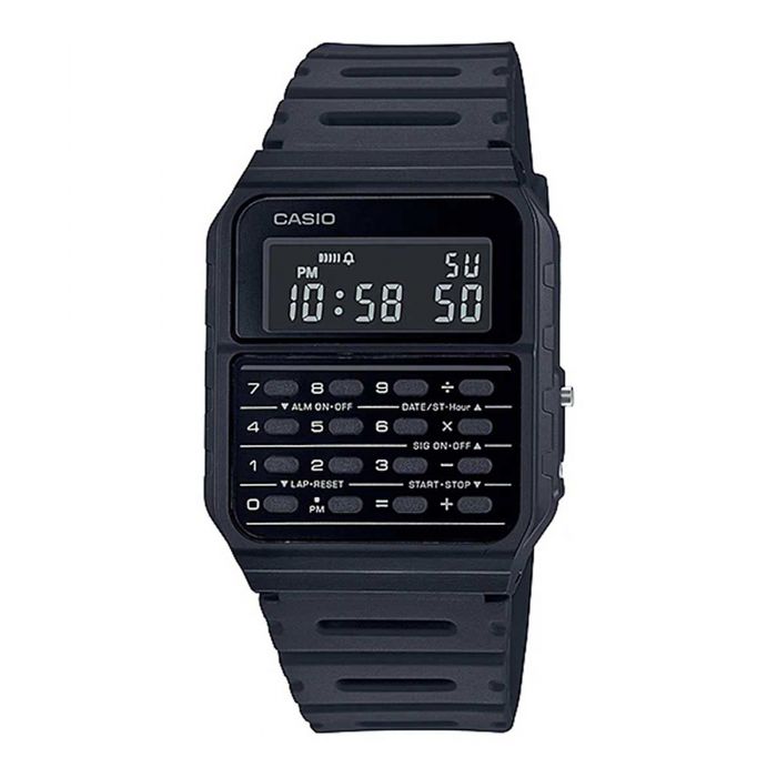 Relógio CASIO masculino digital cinza borracha W-201-1BVDF - aconfianca