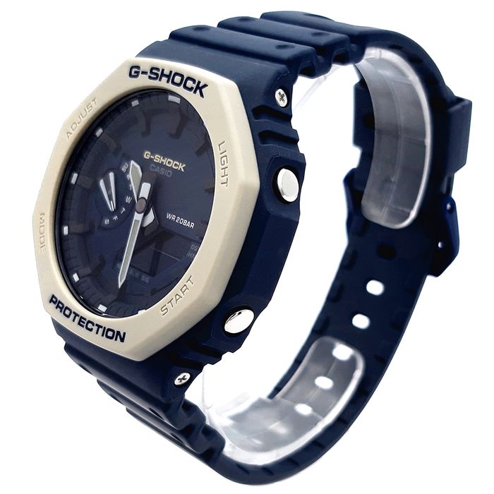Relógio CASIO G-SHOCK unissex anadigi azul GA-2110ET-2ADR - aconfianca