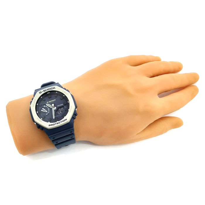 Relógio CASIO G-SHOCK unissex anadigi azul GA-2110ET-2ADR - aconfianca