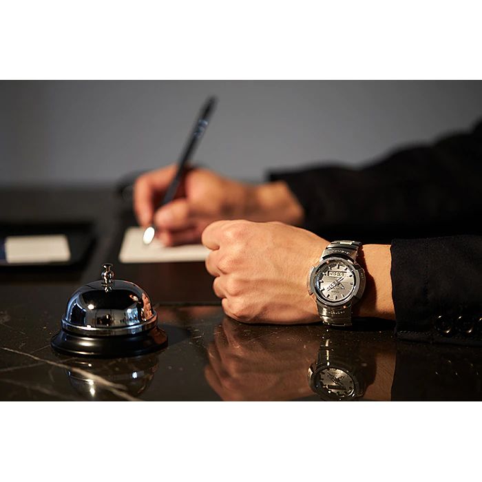 Relógio CASIO G-SHOCK masculino prata AWM-500D-1A8DR - aconfianca