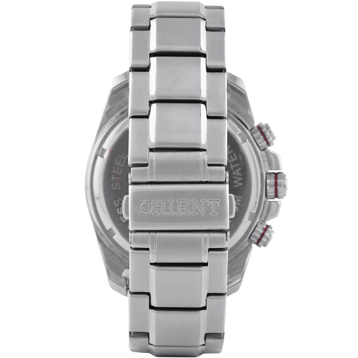 Relógio ORIENT masculino cronógrafo prata MBSSC181 P1SX - aconfianca