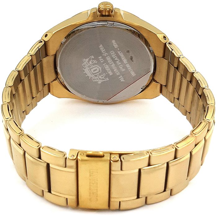 Relógio ORIENT masculino analógico dourado MGSS1174 D1KX - aconfianca