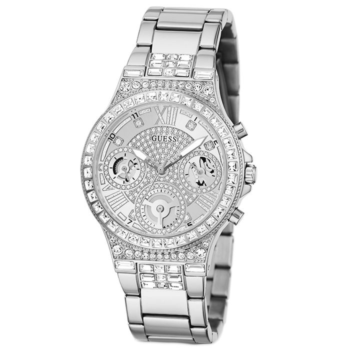 Guess Relógio Cosmo Prateado | Dressinn