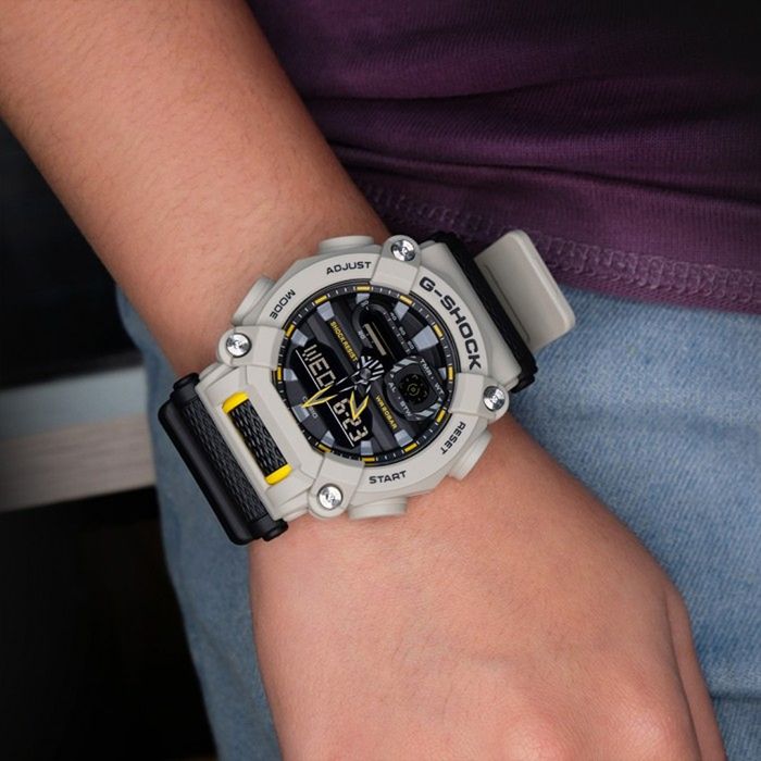 Relógio CASIO G-SHOCK masculino cinza GA-900HC-5ADR - aconfianca