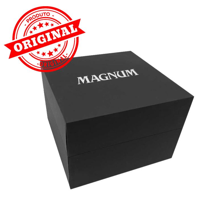 Relógio Magnum Masculino Ref: Ma33059q Casual Prateado Prata