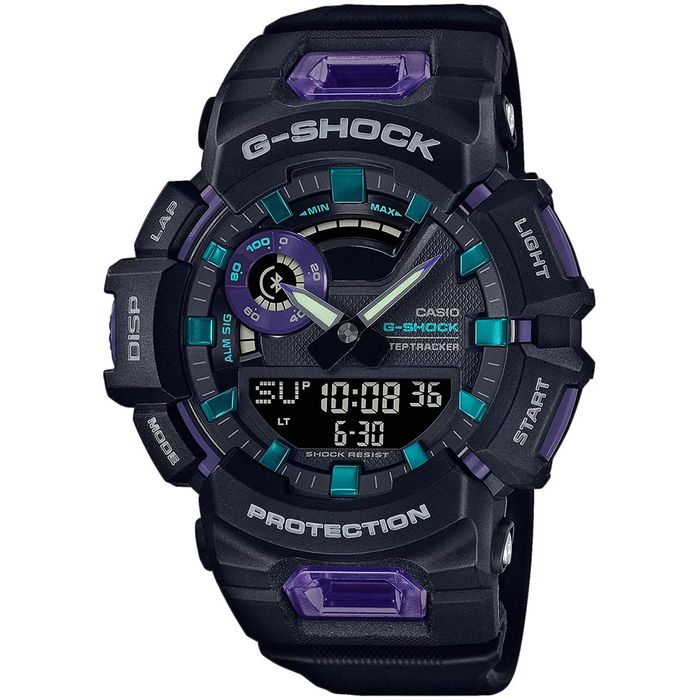 Relógio CASIO G-SHOCK G-Squad Bluetooth roxo GBA-900-1A6DR