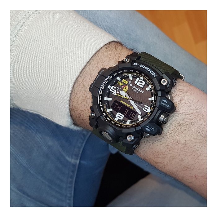Relógio CASIO G-SHOCK Mudmaster verde GWG-1000-1A3DR - aconfianca