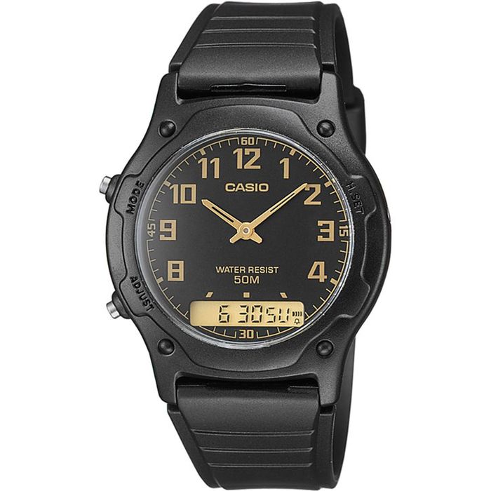 Relógio CASIO masculino digital cinza borracha W-201-1BVDF - aconfianca