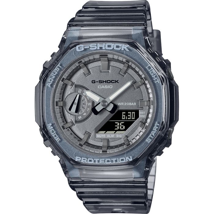 Relógio CASIO G-SHOCK feminino transparente GMA-S2100SK-1ADR