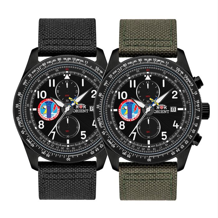 Relógio Orient FAB Pilotos Esquadrilha da Fumaça MPTTC002 P2PX