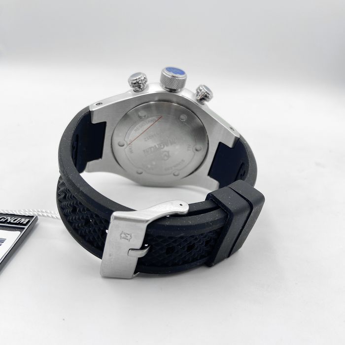 Relógio MAGNUM masculino multifunção prata/preto MA34012T - aconfianca