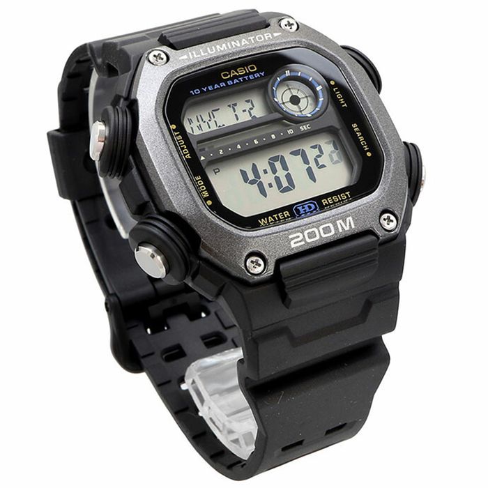Relógio CASIO preto digital masculino DW-291HX-1AVDF - aconfianca