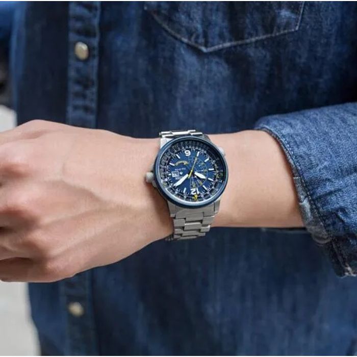 Relógio CITIZEN Eco-Drive Blue Angels TZ31669F BJ7006-56L - aconfianca