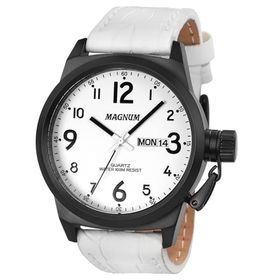 Relógio Magnum Masculino Multifunção Ma31579y Prata/preto