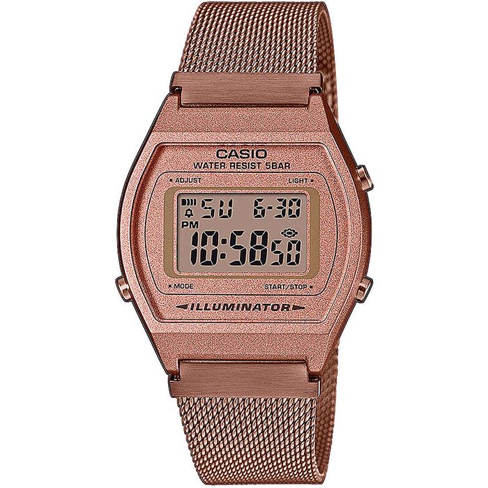 Relógio CASIO VINTAGE feminino digital rose B640WMR-5ADF aconfianca