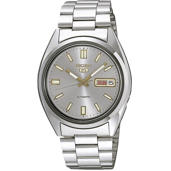 Relógio SEIKO 5 masculino automático prata SNXS75B1 G1SX - aconfianca