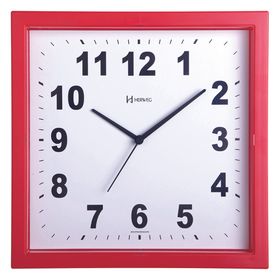 Reloj de pared analógico tic-tac Herweg Relógio de parede herweg aluminio  escovado 6713-079 con diseño reloj cucú blanco