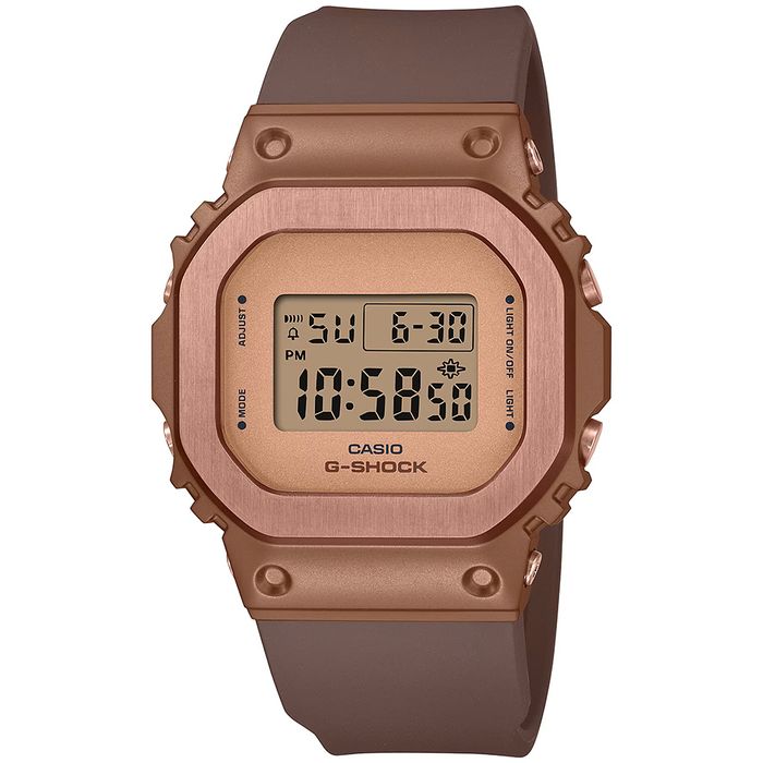 Relógio G-SHOCK marrom digital feminino GM-S5600BR-5DR - aconfianca