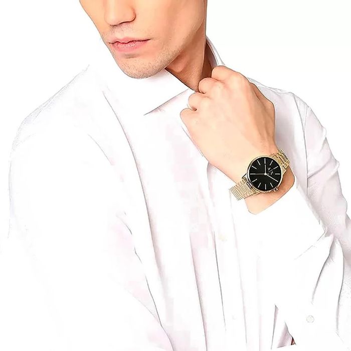 Relógio ARMANI EXCHANGE dourado masculino AX7119B1 K05KP1KX