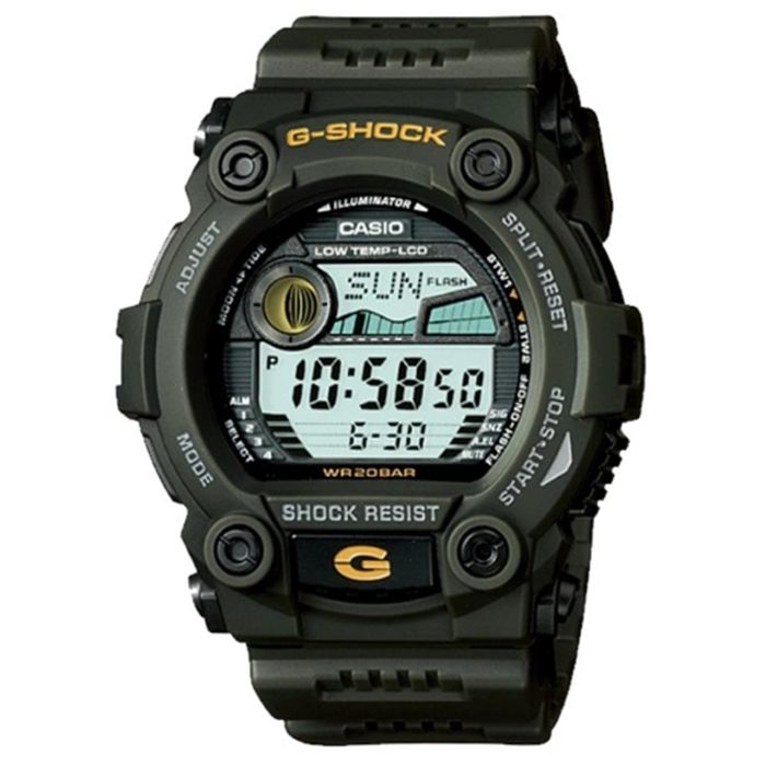 Relógio CASIO G-SHOCK masculino verde G-7900-3DR - aconfianca