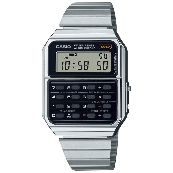 Relógio CASIO VINTAGE calculadora CA-500WE-1ADF - aconfianca