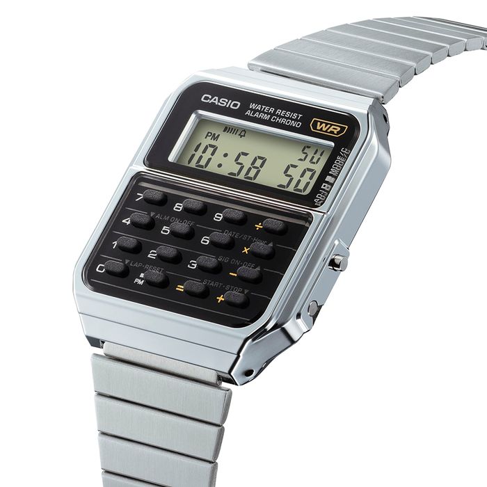 Relógio CASIO VINTAGE calculadora CA-500WE-1ADF - aconfianca