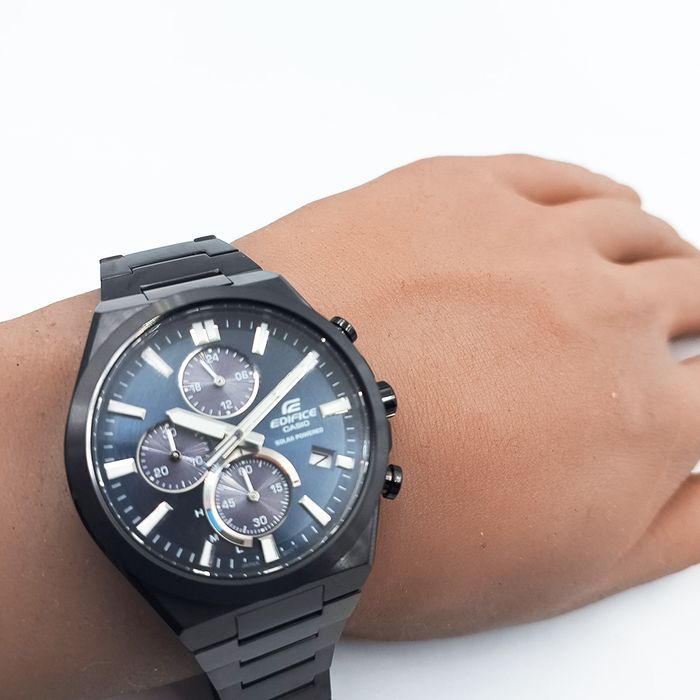 Relógio CASIO EDIFICE preto masculino EQS-950DC-2AVUDF - aconfianca