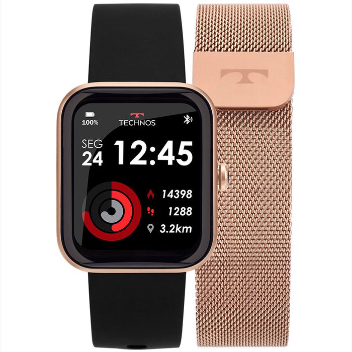 Relógio TECHNOS CONNECT smartwatch troca pulseira TMAXAC/5J