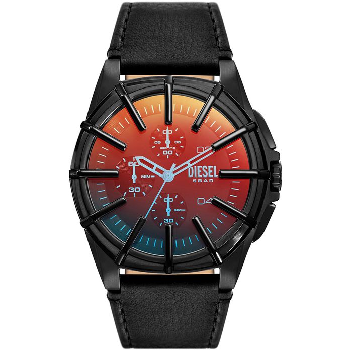 Relógio DIESEL couro masculino DZ4658B1 P1PX - aconfianca