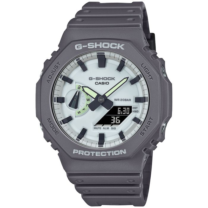 ル*フ様 G-SHOCK 25th Anniversary オーシャングレー Relógio CASIO G-SHOCK cinza anadigi masculino GA-2100HD-8ADR
