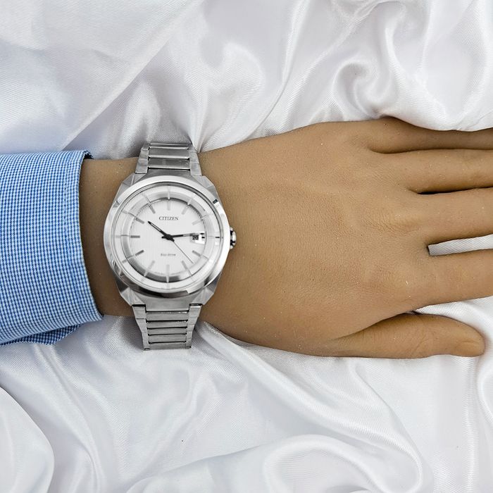 Relógio CITIZEN Eco-drive masculino analógico branco TZ20037Q