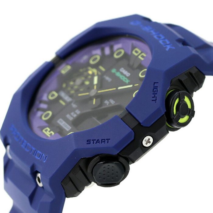 Relógio CASIO G-SHOCK Cyber Space preto azul GA-B001CBR-2ADR