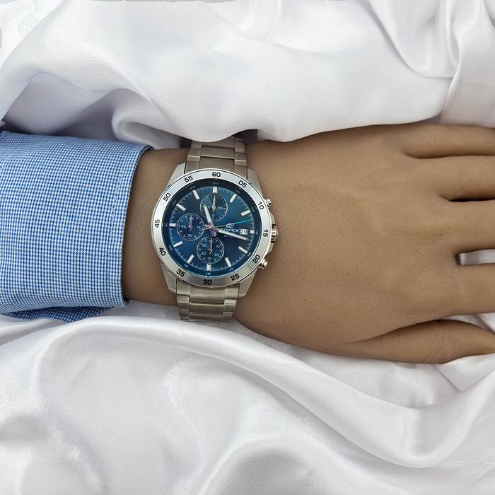 Relógio CASIO EDIFICE cronógrafo verde EFR-526D-2AVUDF - aconfianca