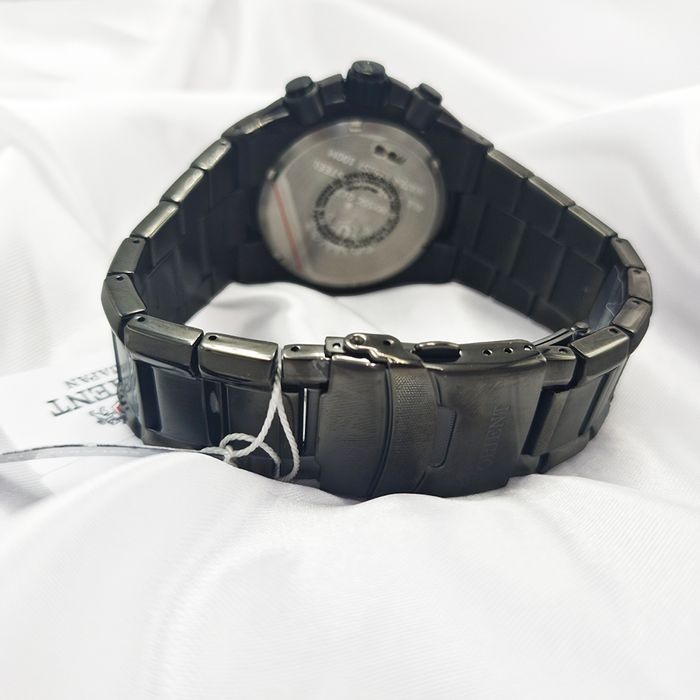 Relógio ORIENT solar cronógrafo preto azul MYSSC017 G1GX - aconfianca