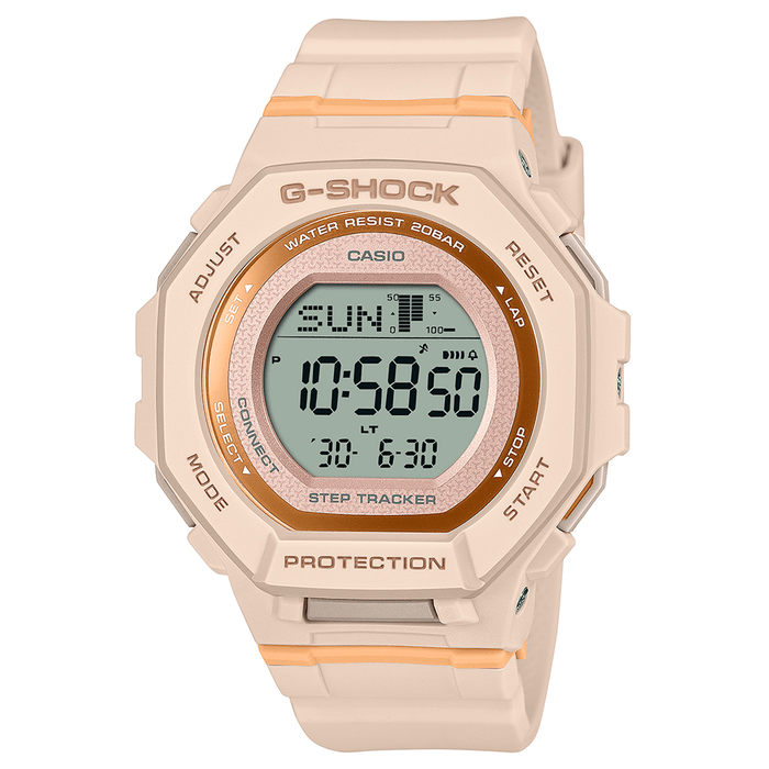 Relógio CASIO G-SHOCK rose digital feminino GMD-B300-4DR - aconfianca