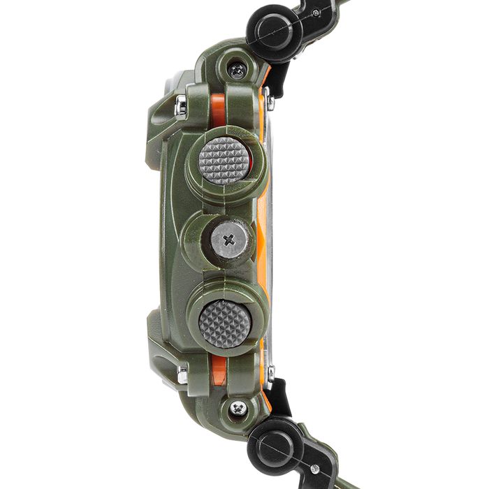 Relógio MORMAII masculino digital verde laranja MO8005A/8V