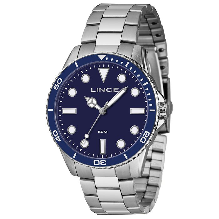 レオミル Relógio LINCE masculino analógico dourado MRGM003L46 P2KX - aconfianca