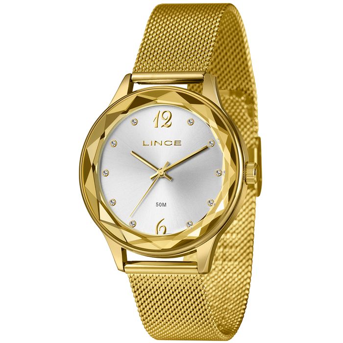 Relógio LINCE feminino analógico dourado LRG4826L40 S2KX - aconfianca