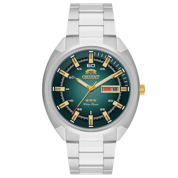 Relógio ORIENT masculino automático prata NH3SS006 E1SX - aconfianca