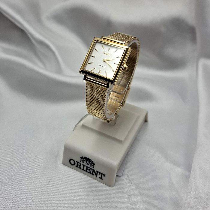 Relógio ORIENT feminino analógico dourado mini LGSS0068 S1KX