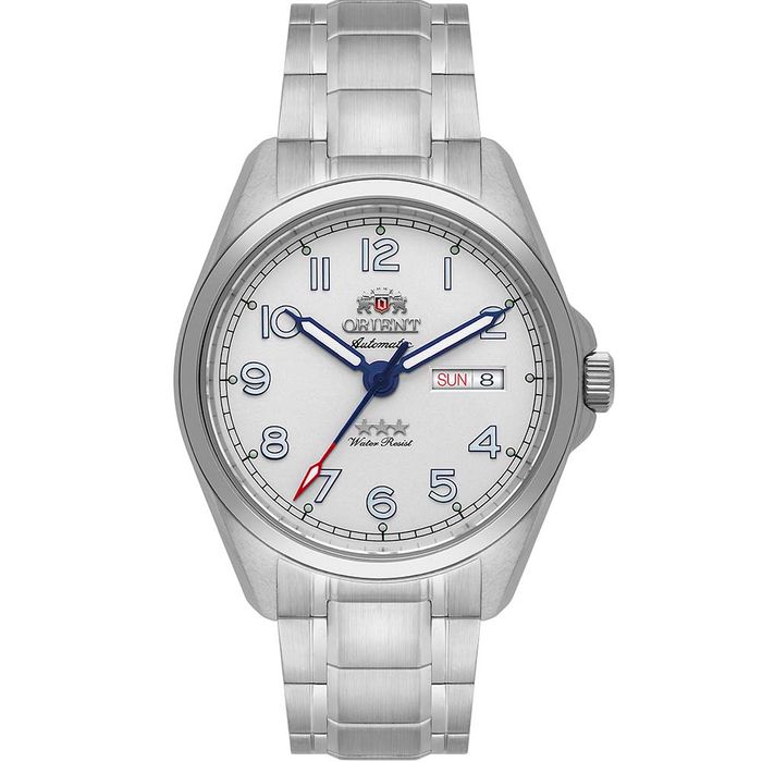 Relógio ORIENT masculino automático prata YN6SS006 S2SX - aconfianca