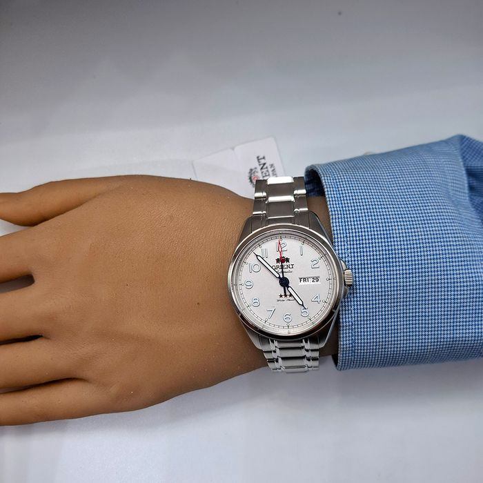 Relógio ORIENT masculino automático prata YN6SS006 S2SX - aconfianca