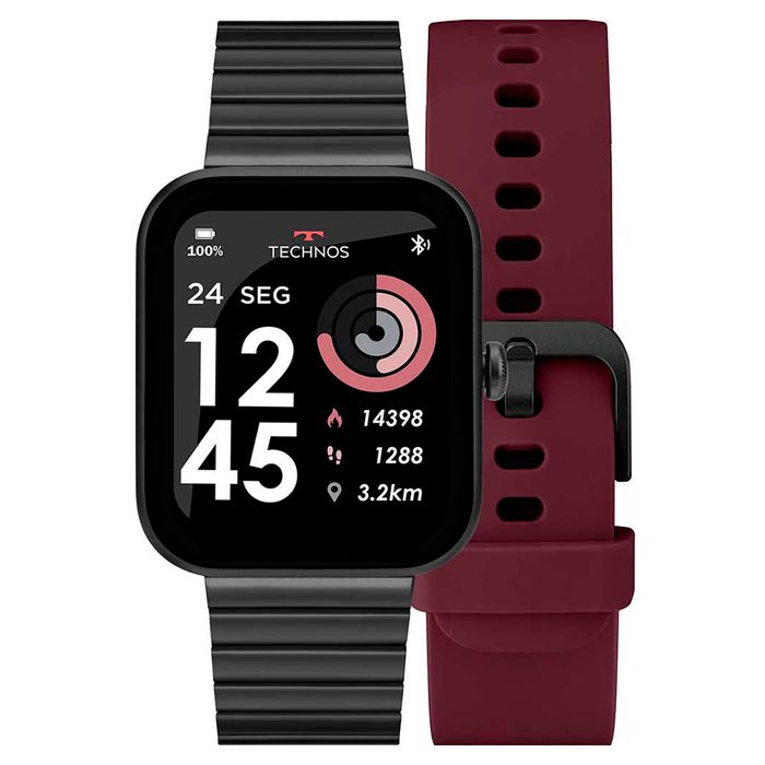 Relógio TECHNOS CONNECT smartwatch troca pulseira TMAXAI/7P