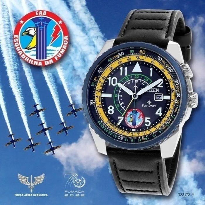 Relógio CITIZEN Eco-Drive FAB Esquadrilha da Fumaça TZ31721Y