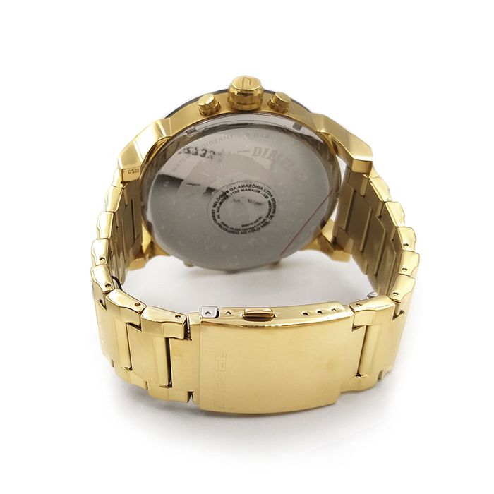 Relógio DIESEL masculino multi-time dourado DZ7333B1 P1KX - aconfianca