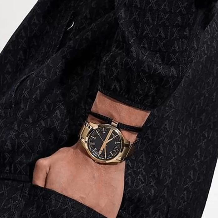 Relógio ARMANI EXCHANGE dourado masculino AX7124B1 KJ00P1KX