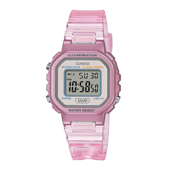 Relógio CASIO rosa digital feminino LA-20WHS-4ADF - aconfianca