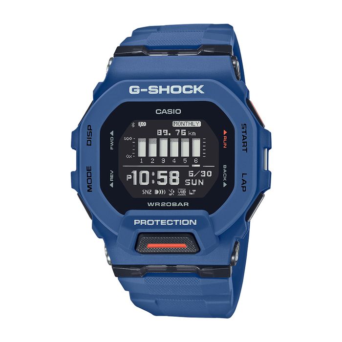 時計 CASIO G-SHOCK GBD-200 G-SQUAD Bluetooth Relógio CASIO G-SHOCK G-Squad Bluetooth azul GBD-200-2DR - aconfianca