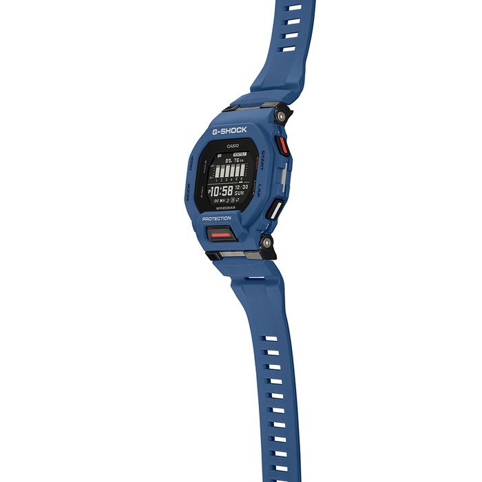 CASIO G-SHOCK GBD-200 Bluetooth 【美品】 Relógio CASIO G-SHOCK G-Squad Bluetooth azul GBD-200-2DR - aconfianca